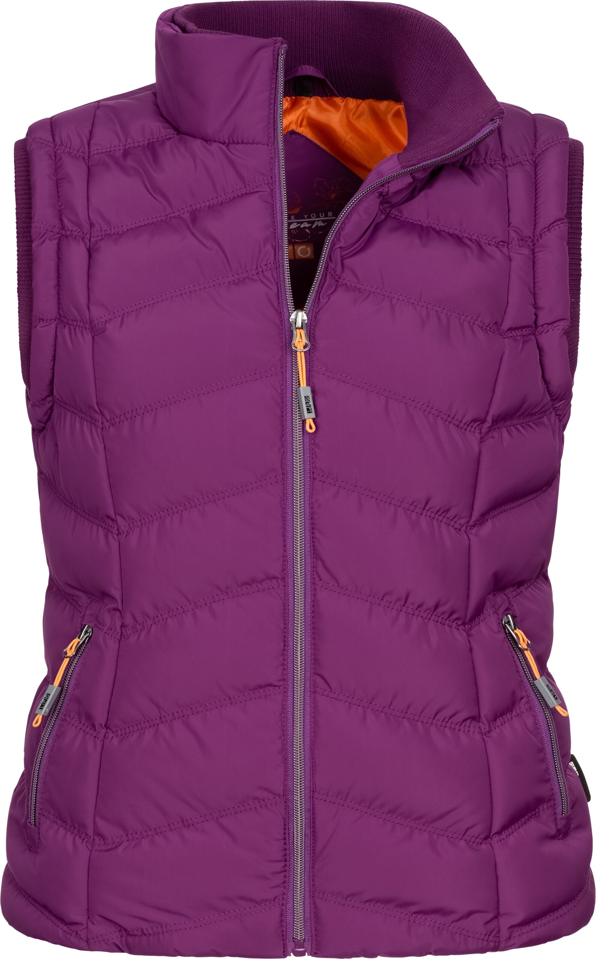 Steppweste DEPROC ACTIVE "ELKLANDS Women", Damen, Gr. 40 (M), pink, Web, 100% Polyester, tailliert hüftbedeckend, Westen Steppweste, zum Wenden pink 40 (M)