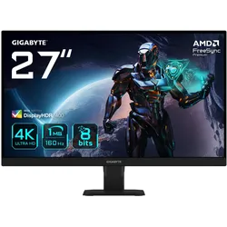 Gigabyte GS27U (3840 x 2160 Pixel, 27"), Monitor, Schwarz