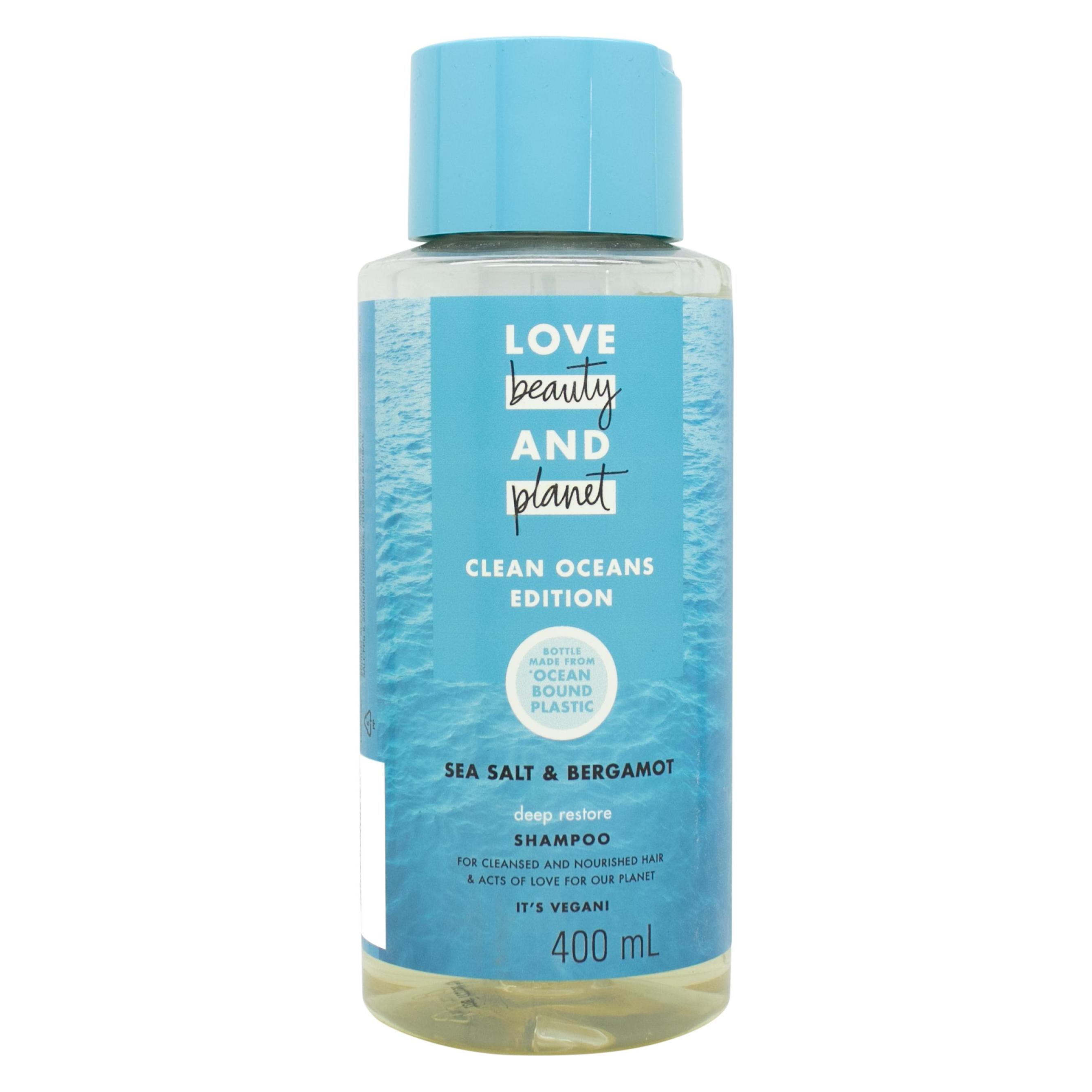 Love Love Love Beauty And Planet Deep Restore Clean Oceans Sea Salt and Bergamot Shampoo 400ml (Läuse Shampoo, 400 ml) (68328475)