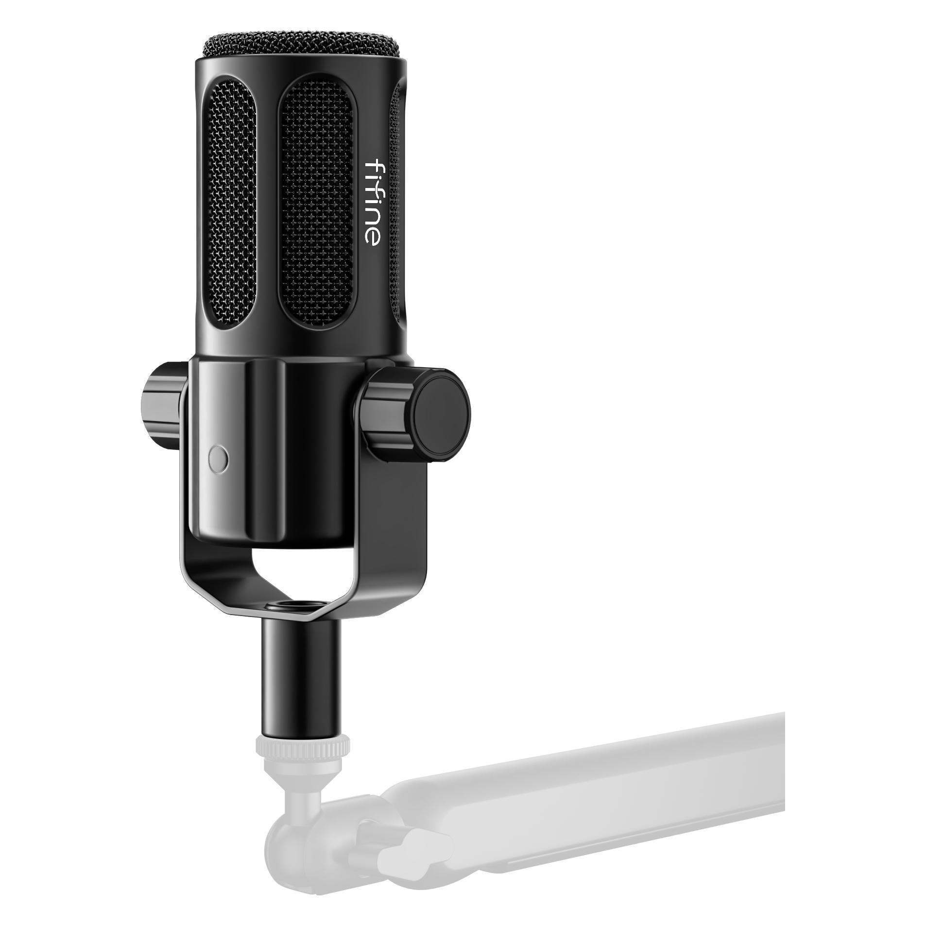 Fifine Tank1 XLR dynamic professional microphone for recording, singing and podcasting (Tank1)