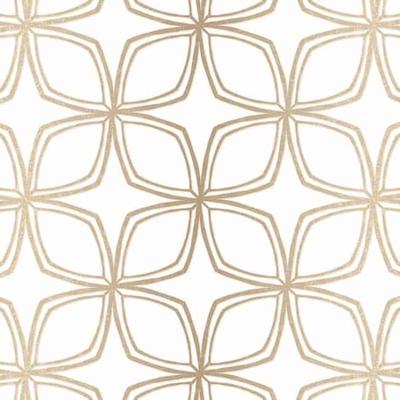 Geo Dudley Geometric Floral Wallpaper Roll (32.7 ft. by 20.5 in.) - 32.7' by 20.5