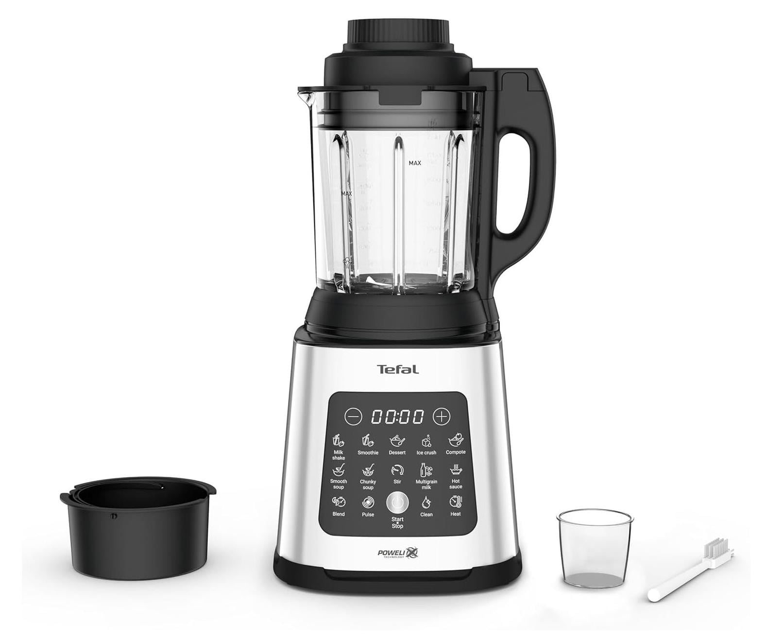 Tefal Perfectmix Cook BL83SD blender voor op het aanrecht, 1400W, 1,75 liter, zwart, roestvrij staal