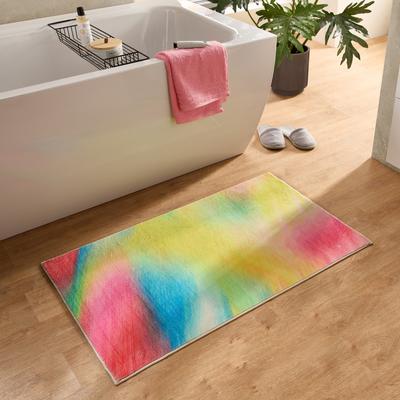 Badematte GINO FALCONE "Ariella GF-153", bunt (multicolor), H:7mm, Polyester, Badematten, Badematte, Badteppich, bedruckt, modernes Design, Farbverlauf, weich & kuschelig