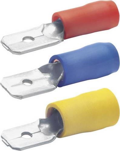 Klauke 8201B Flachstecker Steckbreite: 2.80mm Steckdicke: 0.80mm Teilisoliert Rot