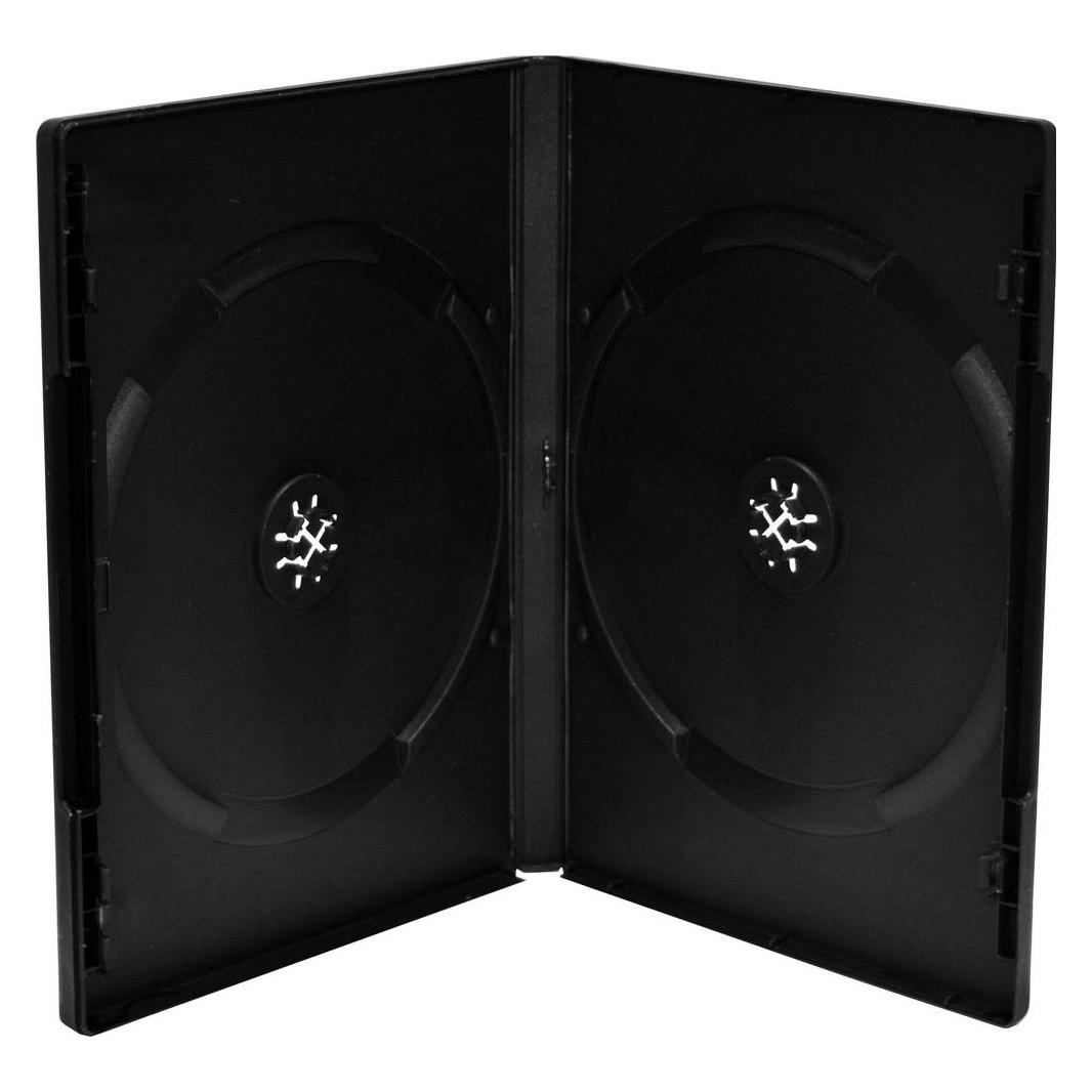 MediaRange DVD Leerhüllen, Schwarz, 5er Pack für 2 Disks (BOX30-2)