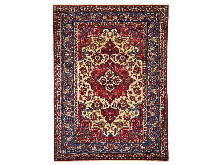 Isfahan Teppich 146x200 Handgeknüpft Orientteppich Perserteppich