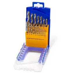 FISCH HSS-G Holzspiralbohrer-Satz Ø 1-10 mm | 19-teilig
