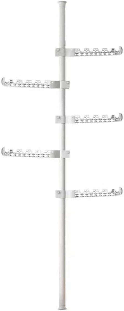 Verstelbaar droogrek voor kleding en accessoires inclusief wandhanger