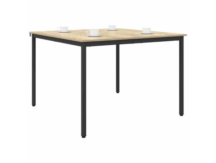 Table CUISINE - Gris - Table de repas - Montage simple - MÉTAL 110x110x75 cm T10343