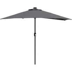 Helloshop26 - Moderner faltbarer Gartenschirm 294 x 150 x 224 cm mit LED-Beleuchtung für eine gemütliche Atmosphäre aus 02_0058668