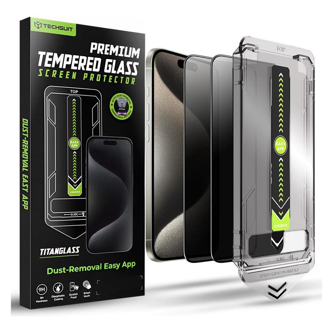 Techsuit TitanGlass FullCover (2 Stk., Apple iPhone 15 Pro Max) (58823638)