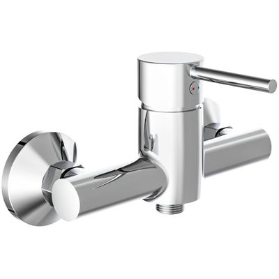 Duscharmatur SCHÜTTE "Laurana", grau (chrom), B:19,2cm H:11,6cm T:12cm, Messing, Armaturen, Wasserhahn Bad, Mischbatterie Dusche in Chrom