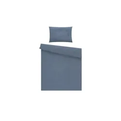 Uups Bettwäsche  Baby Musselin , blau , Maße (cm): B: 100