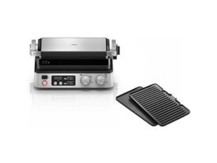 Grill multifonctions - BRAUN - Multi Grill 7 - 2000 W - 3 positions de chauffe - Noir / Acier