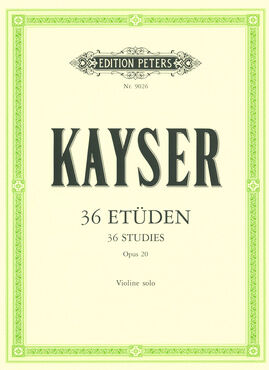 Edition Peters Kayser 36 Etüden op. 20 Violin