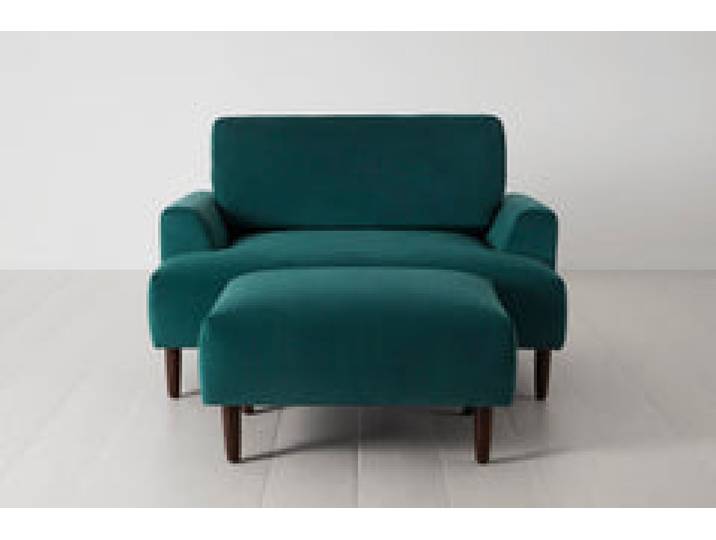 Chaiselongue Model 05, Eisvogelblau