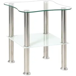 Beistelltisch mit Edelstahlgestell