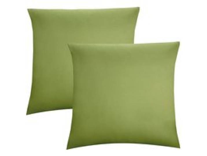BIBERNA Lot de 2 housses de coussin en jersey fin (sapin, 40x40cm)