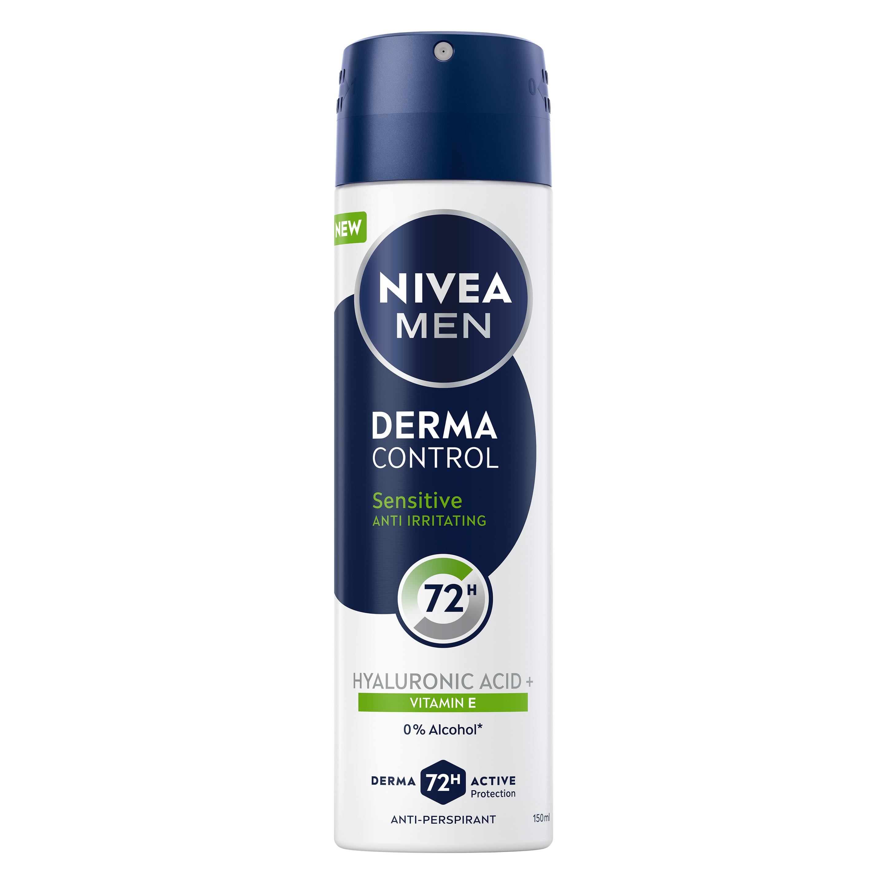 Nivea Derma Control Sensitive Male Spray 150ml (Spray, 150 ml) (4006000199740)