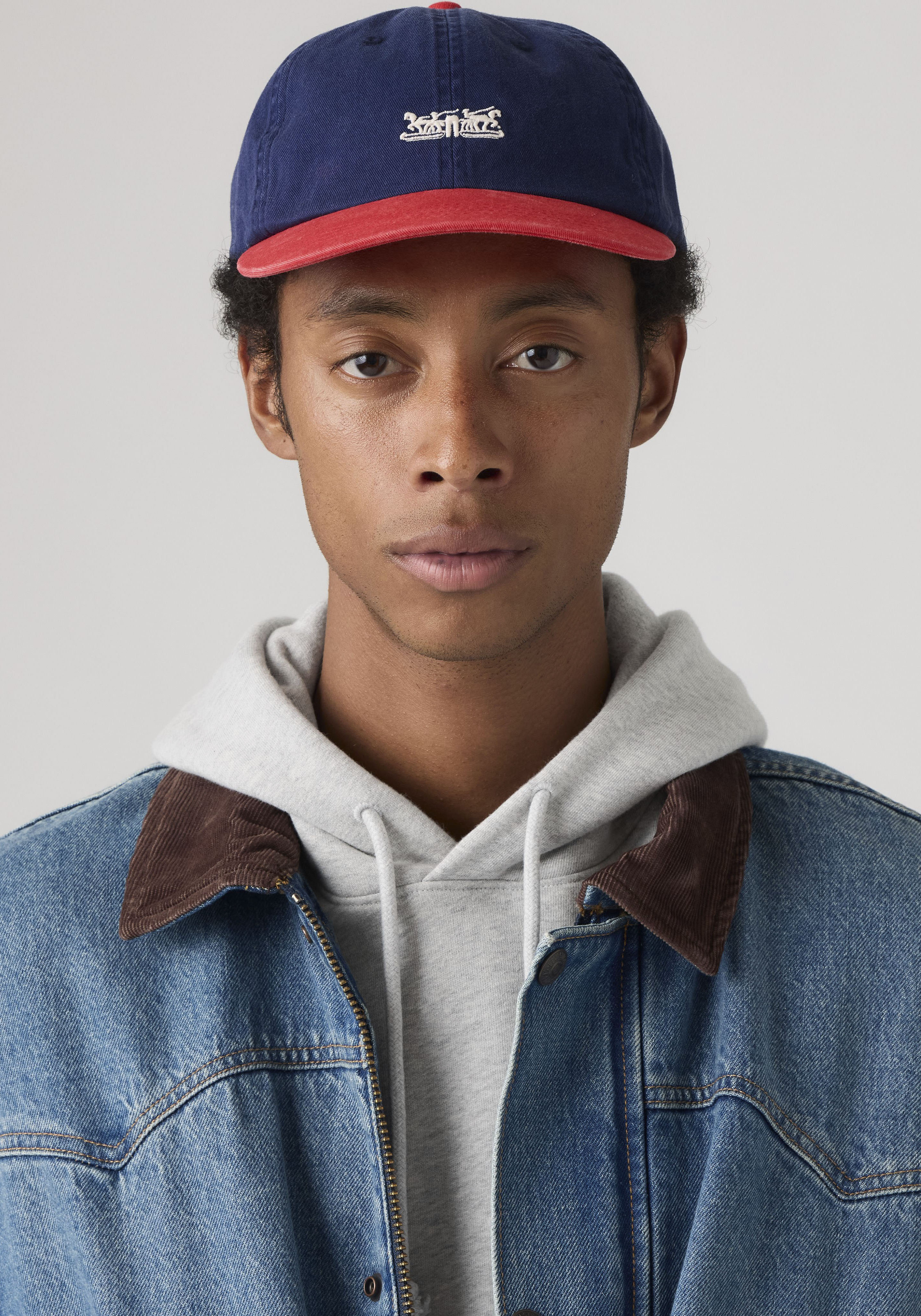 Baseball Cap LEVI'S "ROCKRIDGE DAD CAP", blau (medieval blau), Web, Baumwolle, Caps Baseball Cap, mit Stickerei medieval blau Einheitsgröße