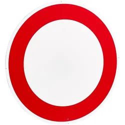 Schild Verbot für Fahrzeuge aller Art