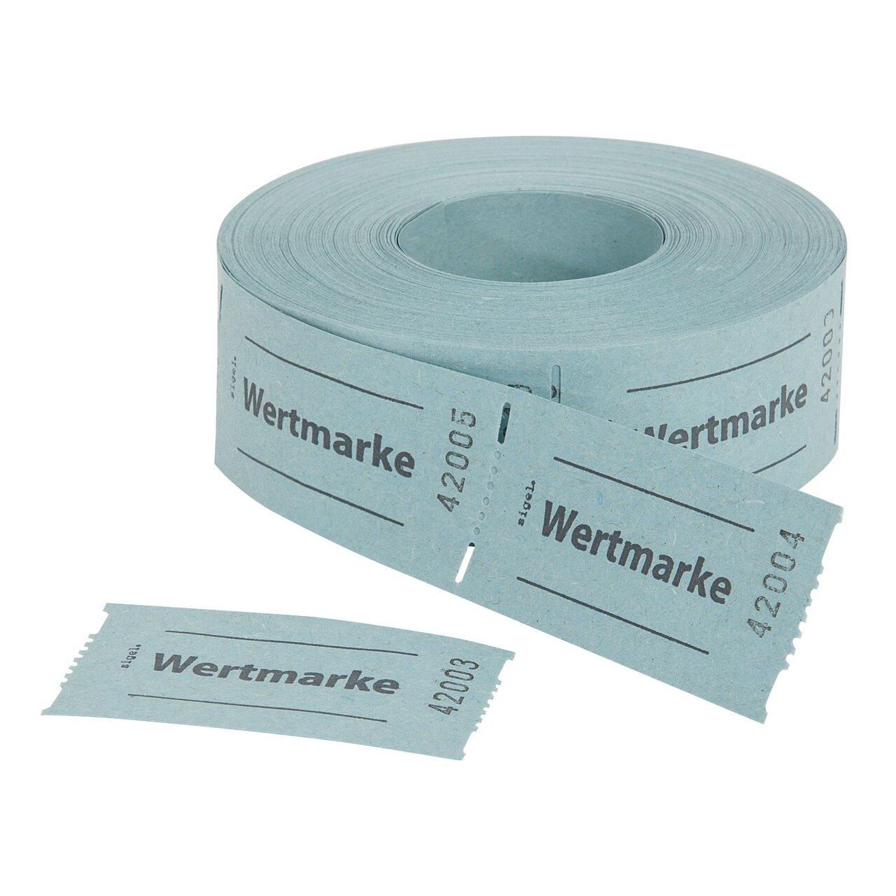 SIGEL Wertmarken-Rolle Wertmarke, blau, 1 Rolle