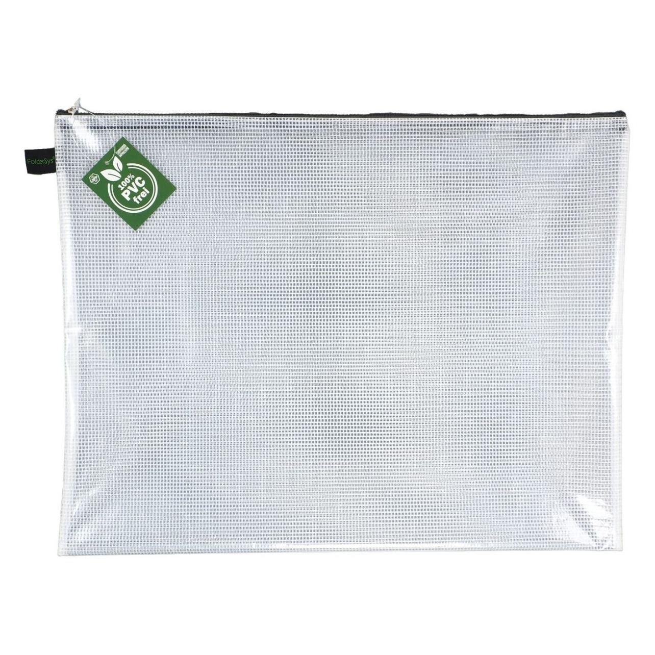 Foldersys Reissverschlussbeutel A3 transparent/grau 0,20 mm (A3, 1x) (40608-37)