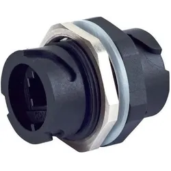 Conec CAT5E shielded inline coupling black plastic with protection cap (Netzwerk Kupplung), Zubehör Netzwerk
