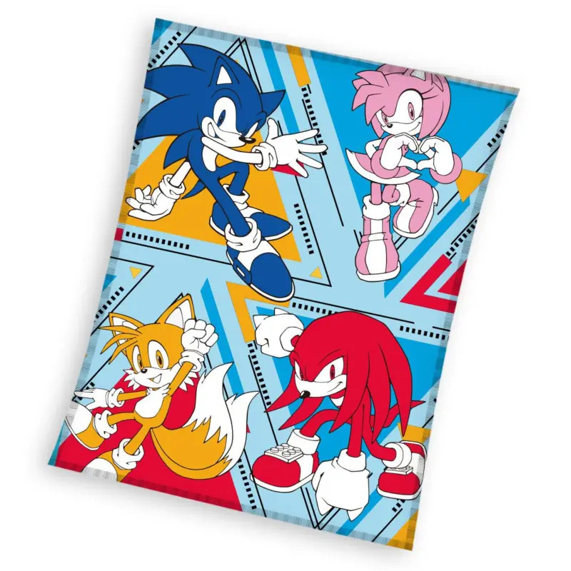 Sonic Coral fleece plaid voor kinderen, 130 x 170 cm