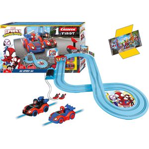 Carrera 20063050 FIRST Spidey - Go Spidey Go!, bis 2 Spieler, 2.9m Strecke, analog, ab 3 Jahre