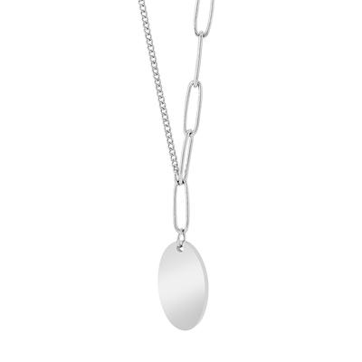 Kette ohne Anhänger ADELIA´S "Halskette mit Anhänger – aus Edelstahl", silber, Halsketten, Damen, 45cm, Edelstahl, Perfekt als Geschenk für besondere Menschen