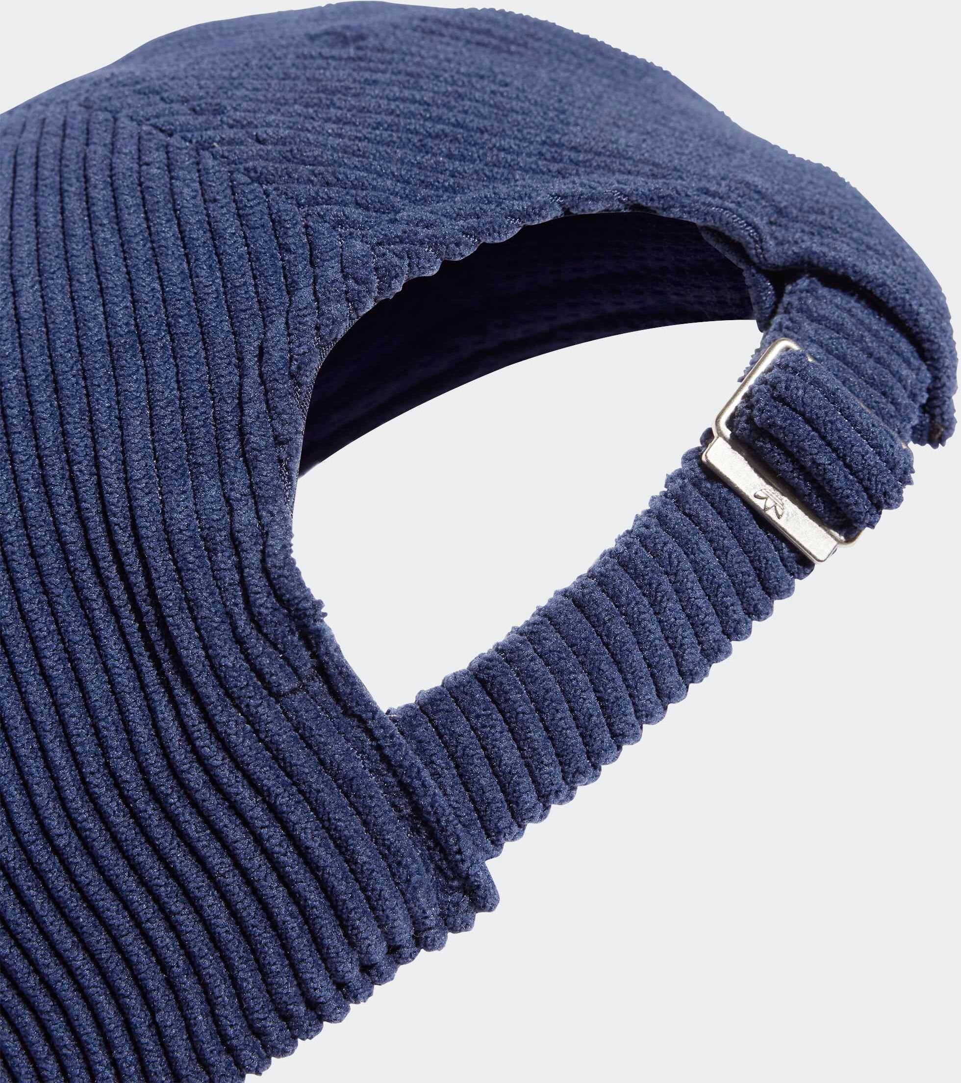 Baseball Cap ADIDAS ORIGINALS "CORDUROY", blau (night indigo), Obermaterial: 100% Polyester, Caps Baseball Cap, Baseballcap aus weichem Cord night indigo Einheitsgröße