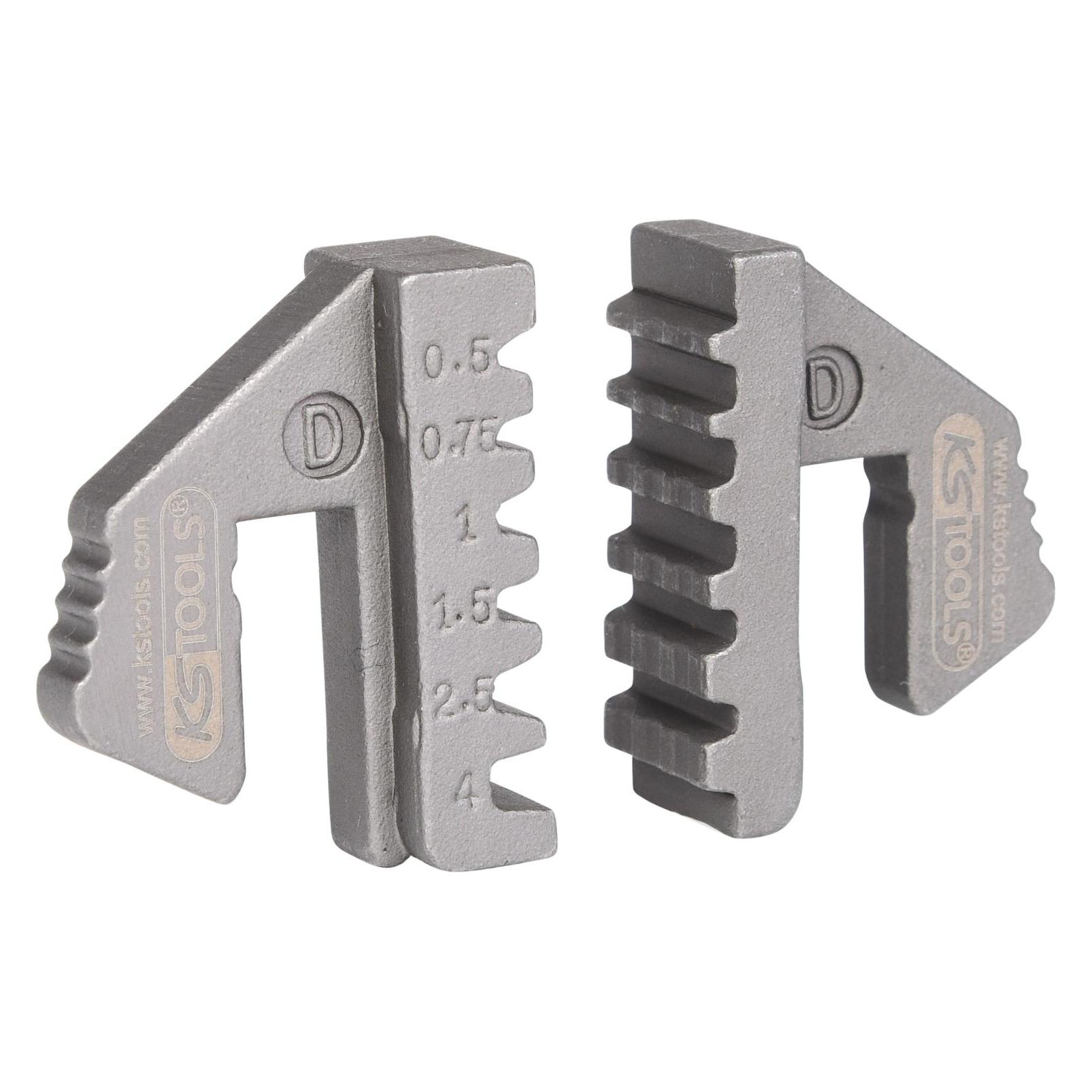 KS Tools Paar Crimp-Einsätze für Aderendhülsen, Ø 0,5 - 4 mm (115.1418)