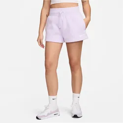 NIKE Sportswear Phoenix lockere High-Waist Fleece Sweatshorts Damen 511 - violet mist/sail L