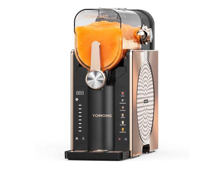 Yoimoimo Slush-Eismaschine 2408F, Slush Ice Maker, kein Eis nötig, Eis-Cocktail Frappé Milchshake