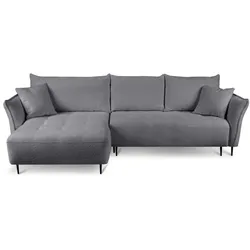 ECKSCHLAFSOFA Bari links dunkelgrau
