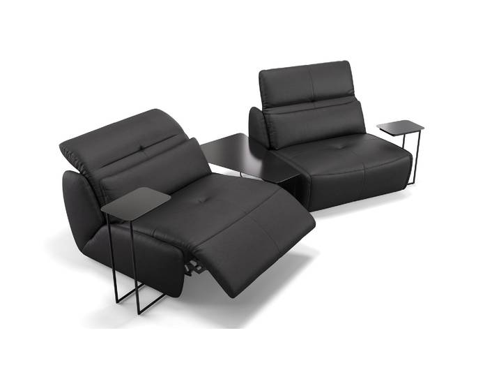 Leder Couch MODICA mit Sitzverstellung Kinosofa Heimkino