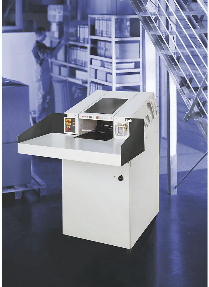 Förderband-Aktenvernichter POWERLINE FA 400.2, Partikelschnitt, Partikelgröße 3,9 x 40 mm HSM