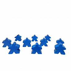 Hans im Glück Carcassonne - Meeple - 10er-Set HOLZ Blau 293417