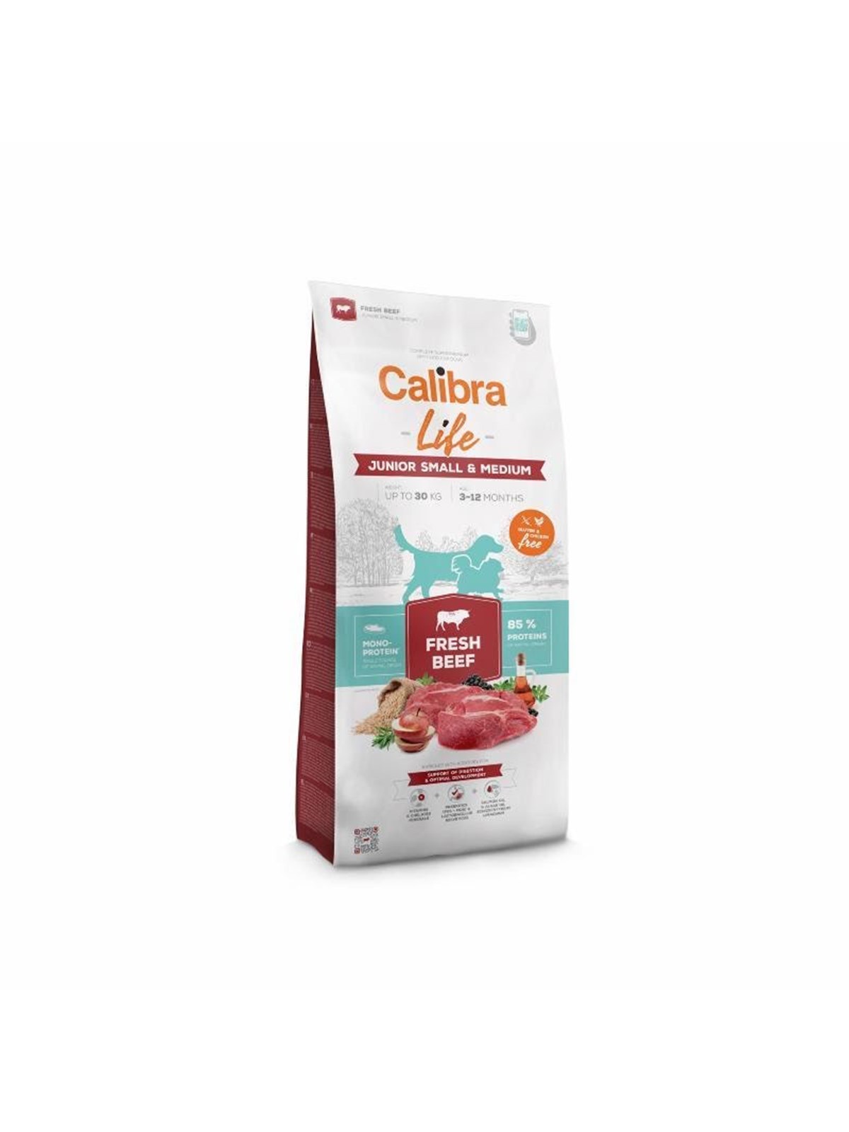 Calibra Dog Life Junior Small & Medium Frisches Rindfleisch