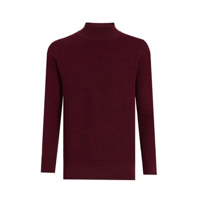 Rollkragenpullover FELIX HARDY "Rollkragenpullover", Herren, Gr. XL, rot (bordeaux), 100% Baumwolle, hoch geschlossener Ausschnitt, Pullover Rollkragenpullover