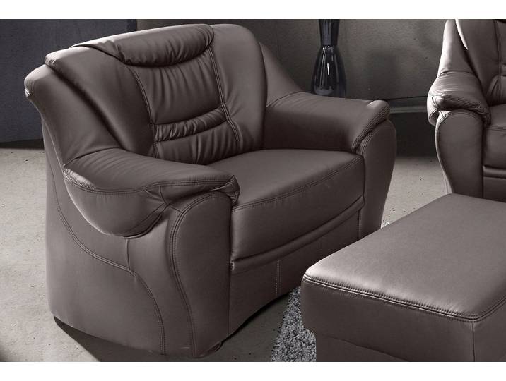 Sessel SIT & MORE Benson , braun (mokka), B:98cm H:94cm T:95cm, NaturLeder;Luxus-Microfaser ALTARA NUBUCK (100% Polyester);Luxus-Kunstleder, Sessel, Sessel
