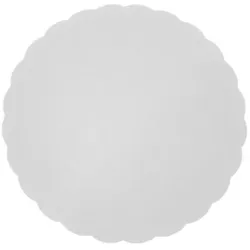 CROKUS Weiße, gewellte Kreise ø 29 cm (250 Stück)