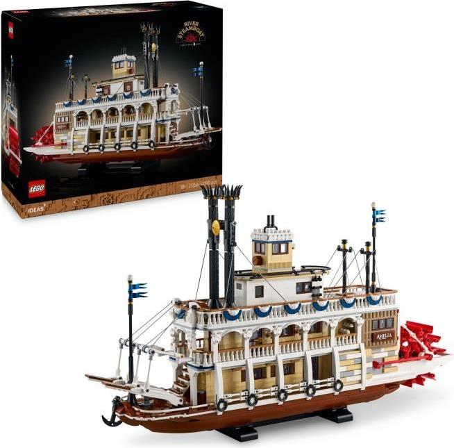 LEGO Ideas 21356 Mississippi Dampfschiff Bauset für Erwachsene, Exclu Cdiscount, 4090 Teile
