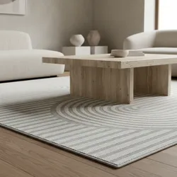 Outdoorteppich VENTOUX, im Boho-Stil, Grau, 80 x 250 cm