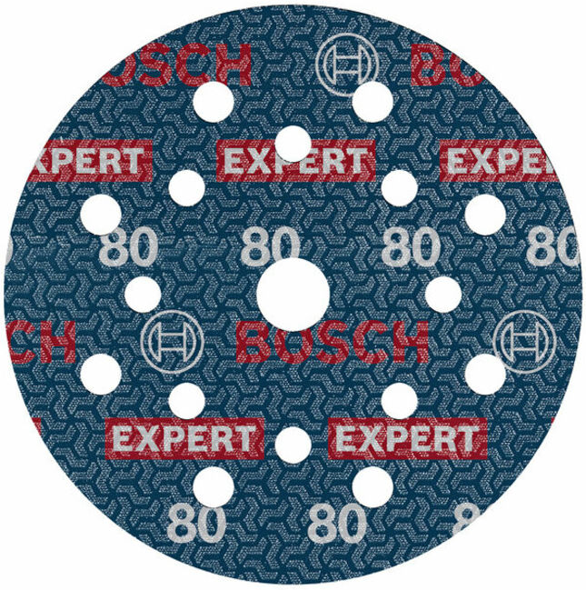 BOSCH EXPERT Disque abrasif feuille, 125 mm, G80 (2608902400)