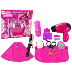 Beauty Friseurset Haartrockner Lockenstab Rosa