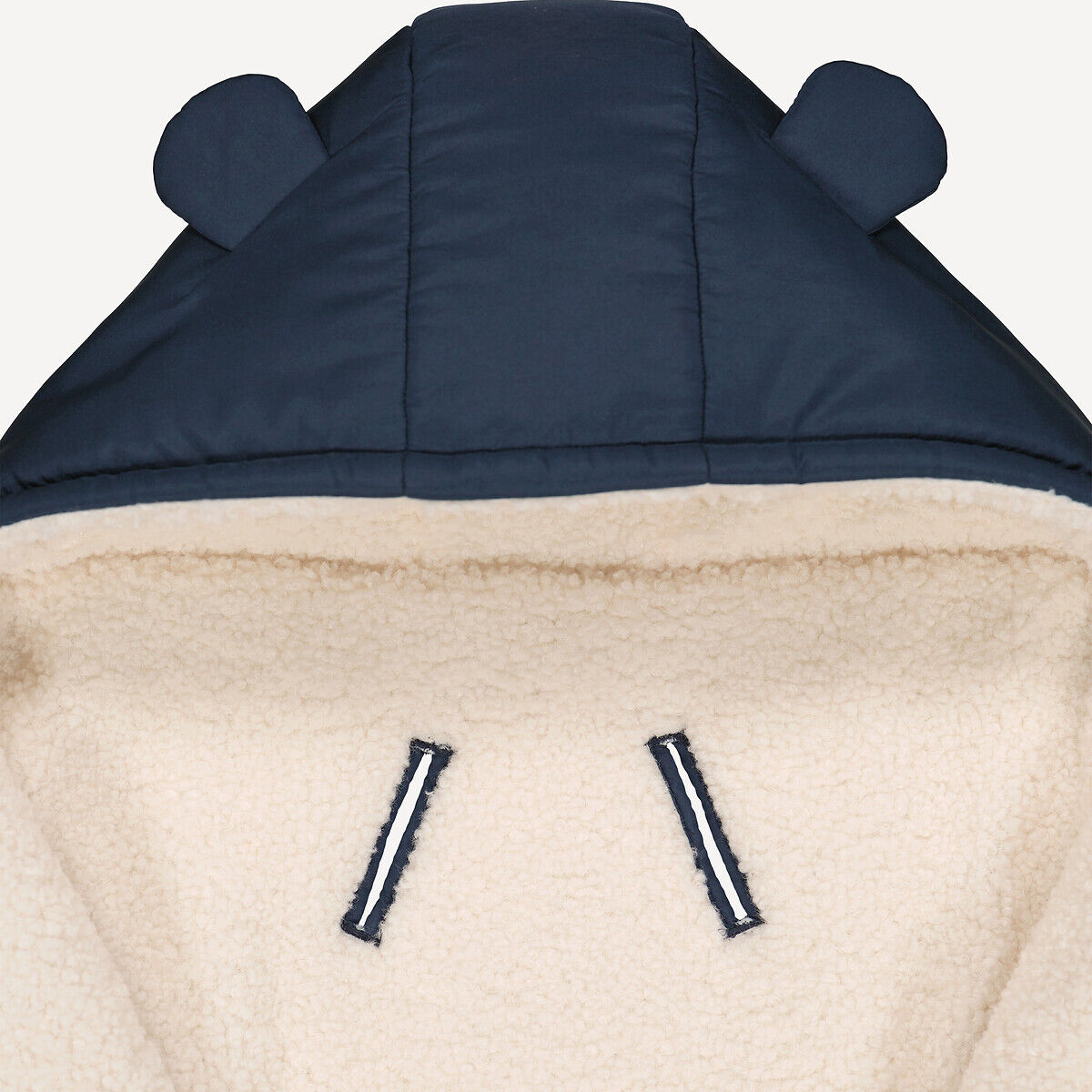 LA REDOUTE COLLECTIONS Nid d'ange chaud à capuche rehaussée de petites oreilles, doublé sherpa