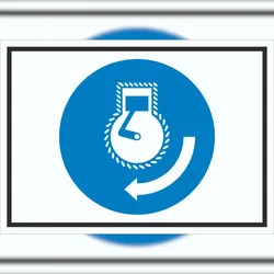 HB-Druck Motor starten beim Aussetzvorgang Symbol Schild A1 (594x841mm)
