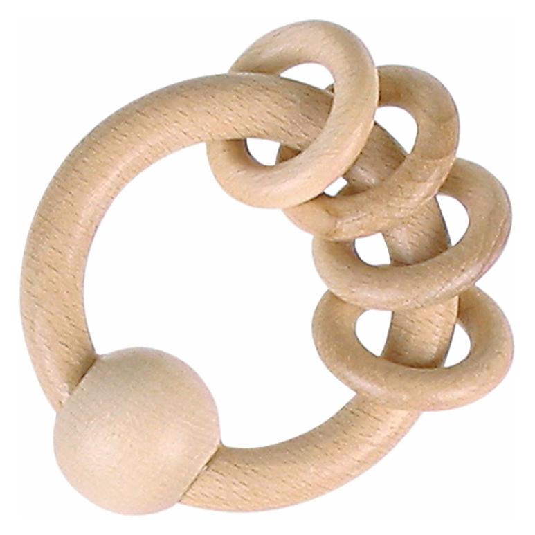 Goki Greifling mit 4 Ringen, natur (65322)